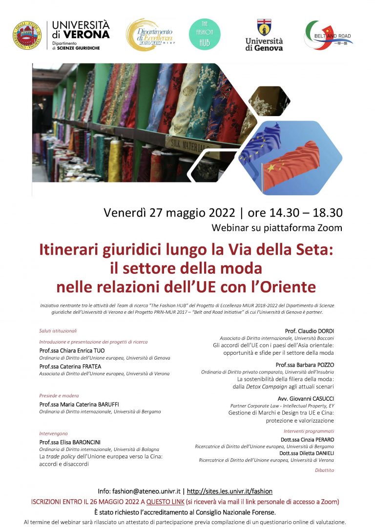 Convegno 27 Maggio 2022 Univr Fashion